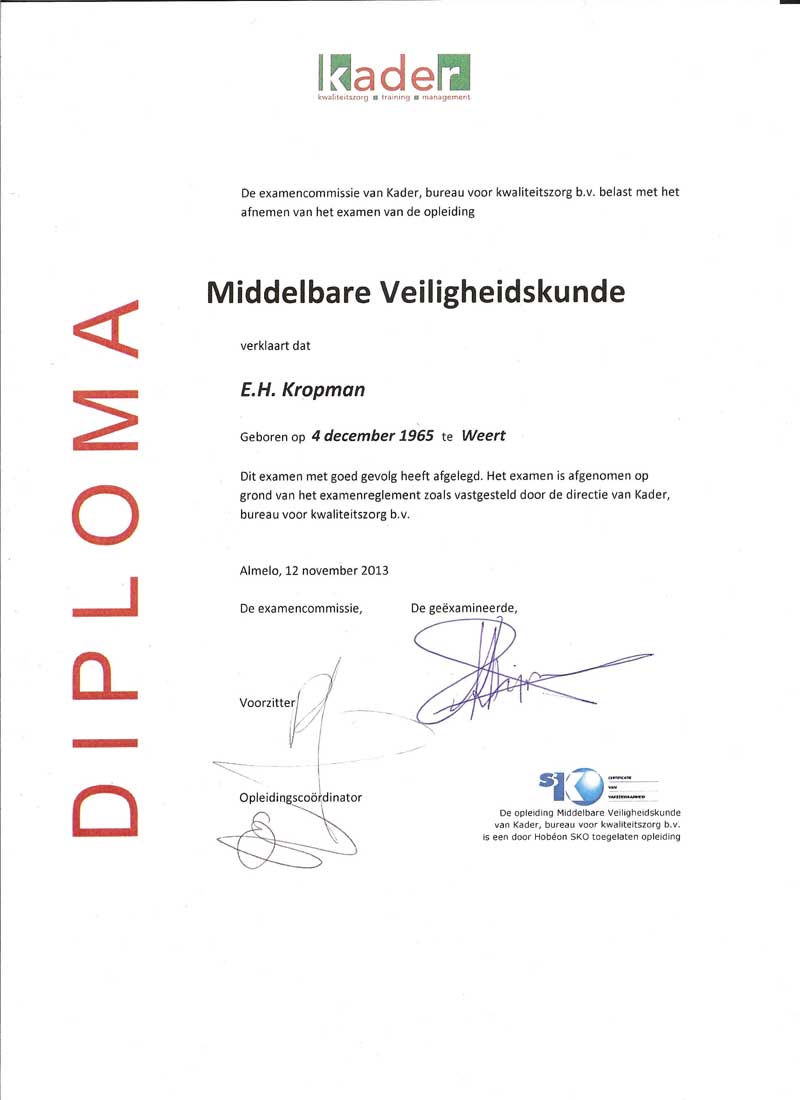 Middelbare Veiligheidskunde